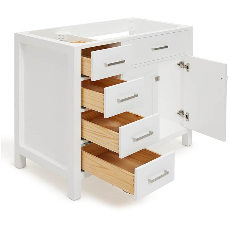 Ariel H042S-R-BC Bristol 42" Single Free Standing Right Offset Vanity