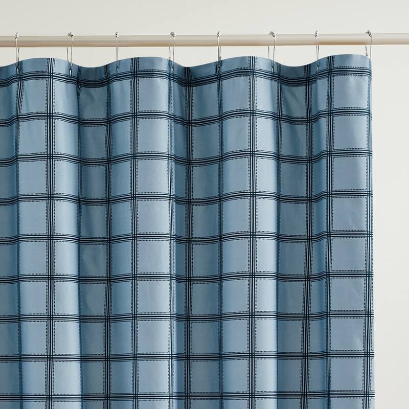 Cannon Luka Grid Shower Curtain