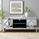 preview thumbnail 5 of 20, Mirrored Doors TV Stand for 65 inch TV Diamond Shape Sparkling Mirror Doors