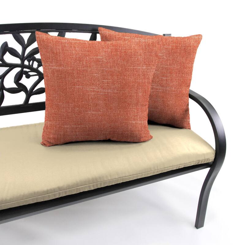 18" x 18" Outdoor Throw Pillow - Set of 2 - 18'' L x 18'' W x 4'' H