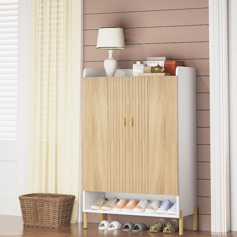 6-Tier Shoe Cabinet for Entryway, Modern Slim Shoe Organizer Cabinet