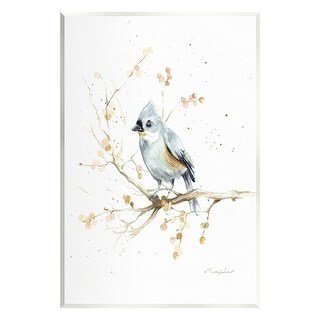 Stupell Blue Jay Perched Nature Wall Plaque Art Design by Kelley Talent