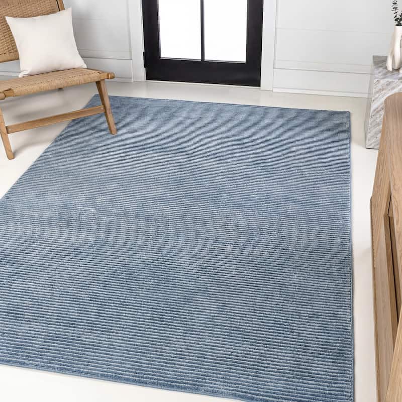 JONATHAN Y Athens Modern Minimalist Pinstripe High-Low Rug
