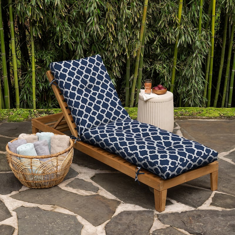ARDEN earthFIBER Outdoor Tufted Chaise Cushion, 22 x 76