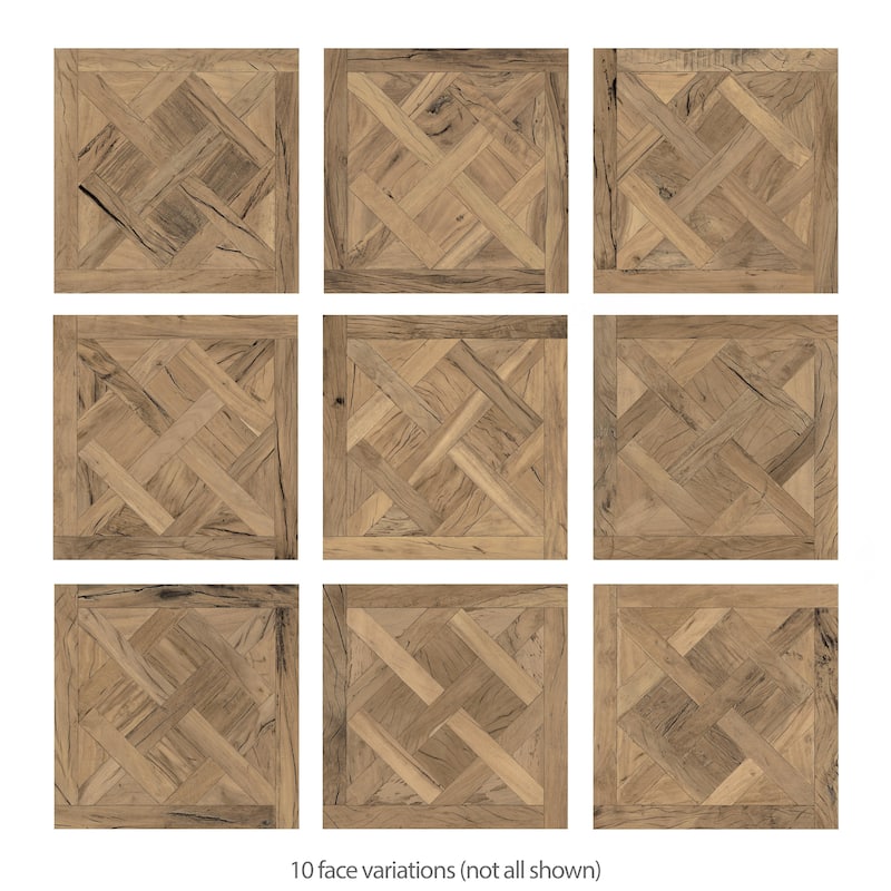 Merola Tile Kings Forest Lattice Natural 17-5/8" x 17-5/8" Ceramic Floor and Wall Tile
