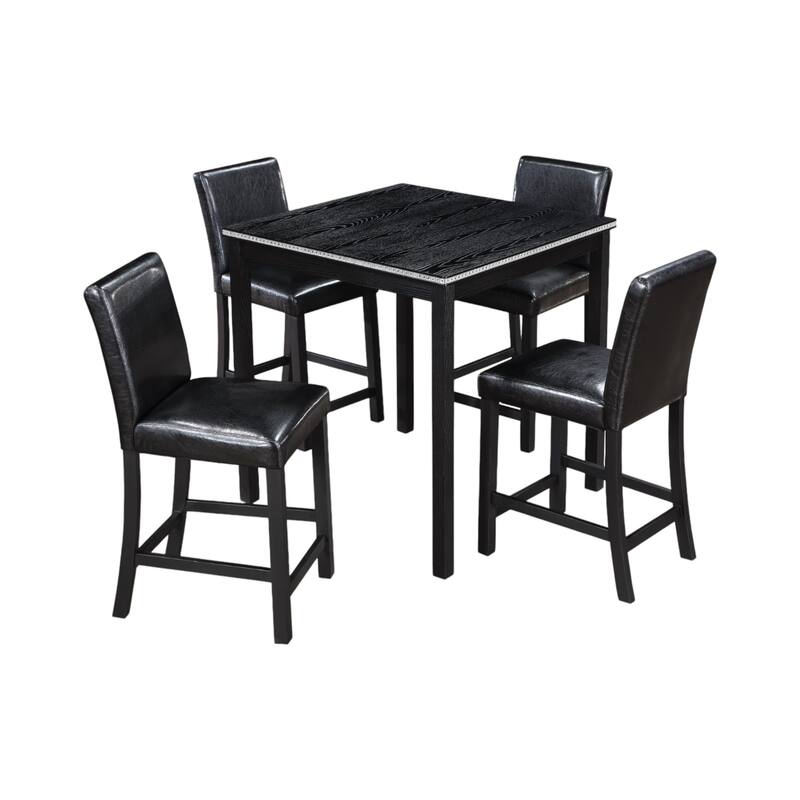 KISRAIS 5 Piece Counter Height Dining Set