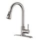 preview thumbnail 6 of 15, Proox Commercial Single Handle Pull Down Sprayer Kitchen Sink Faucet Brushed Nickel