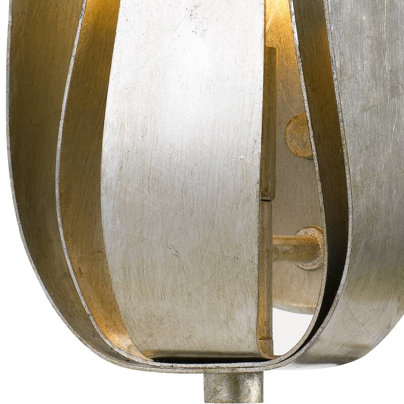 Broche 1 Light Antique Silver Wall Mount - 8'' W x 14'' H x 4.5'' D