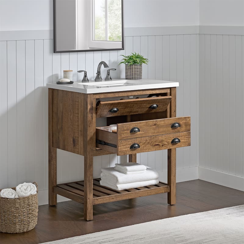 Monterey Farmhouse 31-Inch Single Bathroom Vanity
