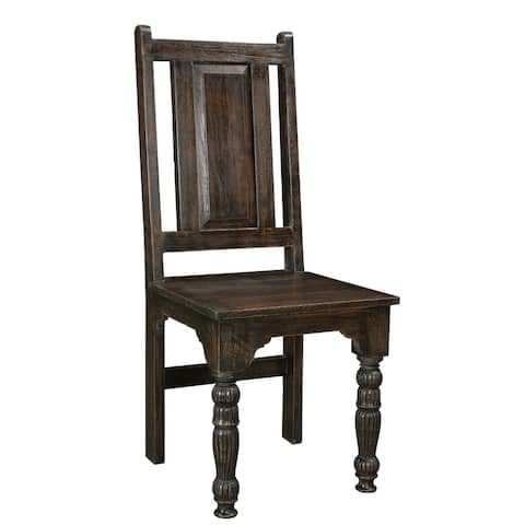 Providence Teak Dining Chairs - Black (Set of 2)