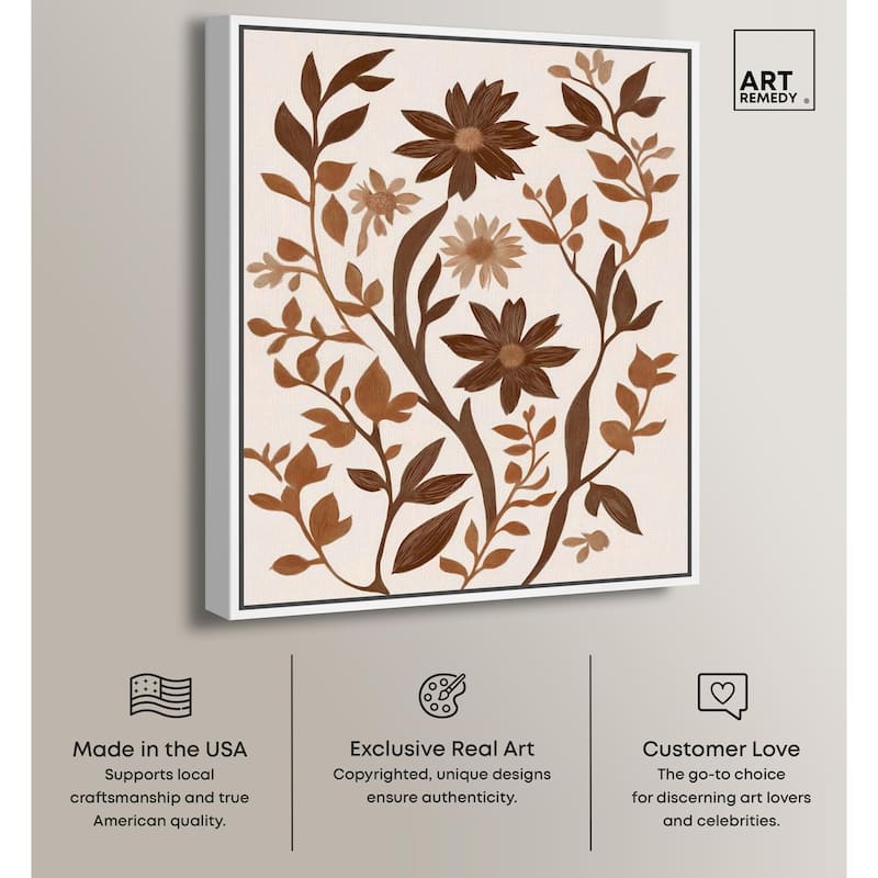 Sepia Sepal III Canvas by Art Remedy