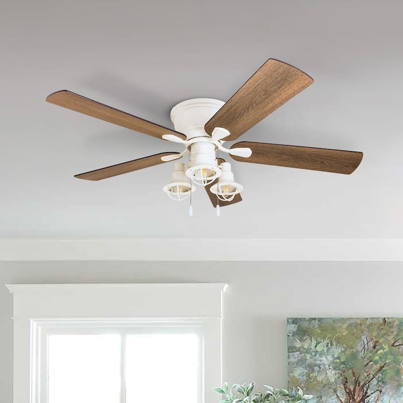 Carbon Loft Hae-Joo 52-inch Coastal Indoor LED Ceiling Fan with 5 Reversible Blades - 52