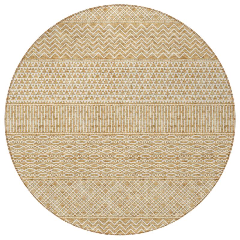 HomeRoots Chevron Modern Rectangle Outdoor Rug