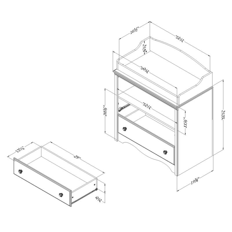 South Shore Heavenly Changing Table