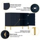 preview thumbnail 9 of 46, Clihome 40-inch Two Door Glossy Media Storage Cabinet/Buffet