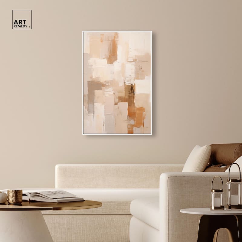 Sandstone Hush Canvas by Art Remedy