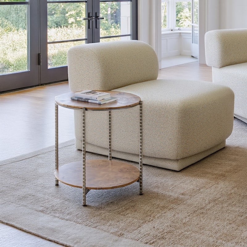 Adna Side Table Brown - Brown