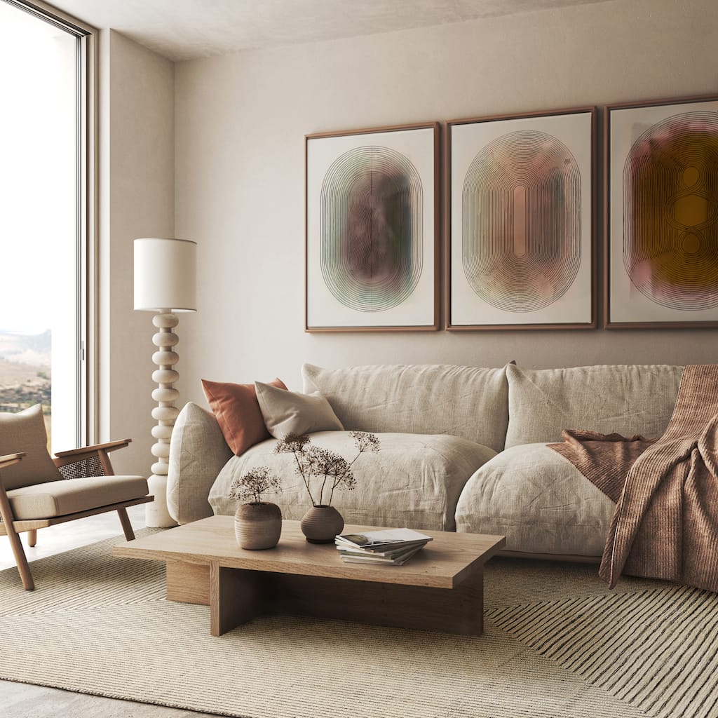 EXQUISITE RUGS Crescent Hand-knotted New Zealand Wool Ivory Area Rug.