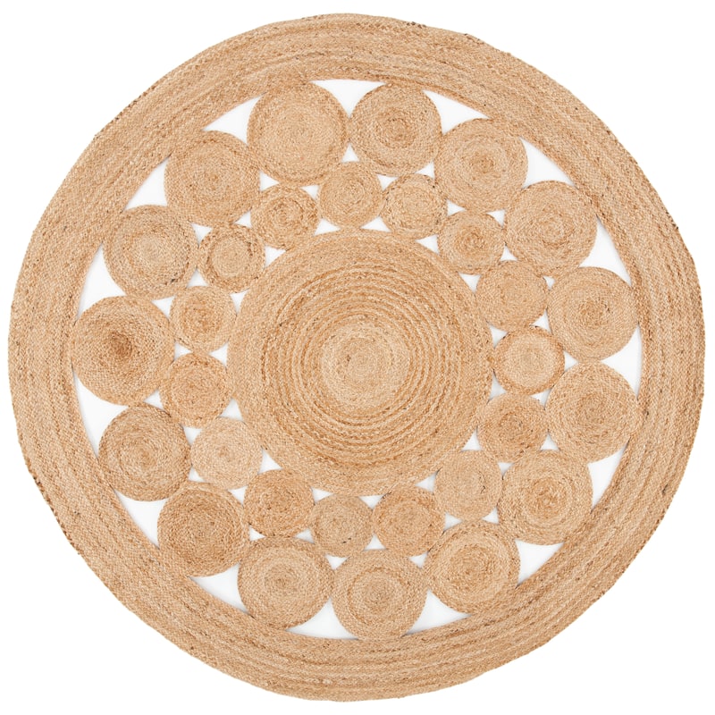 SAFAVIEH Natural Fiber Mariele Farmhouse Rug - Natural - 6' Round