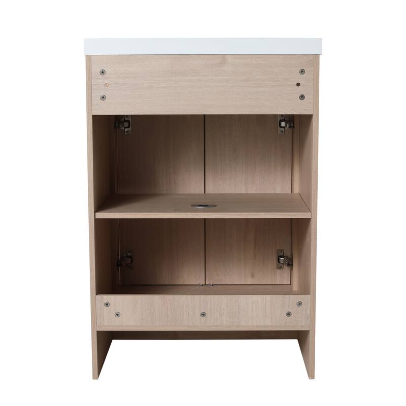 Bathroom Vanity With Sink In 24/30/36 Inch, Freestanding Bathroom Vanity With Soft Close Door and Adjustable Shelf