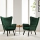 preview thumbnail 13 of 92, Upholstered Wingback Armchair Leisure Accent Chair, Single - 40.55" H x 28.34" W x 33.1" D