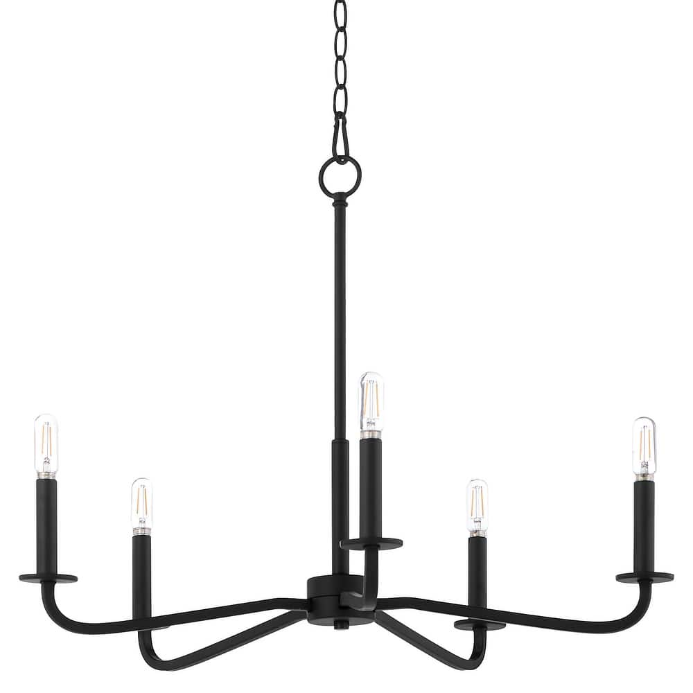 Quorum International 6307-5 Rutherford 5 Light 25" Wide Taper Candle