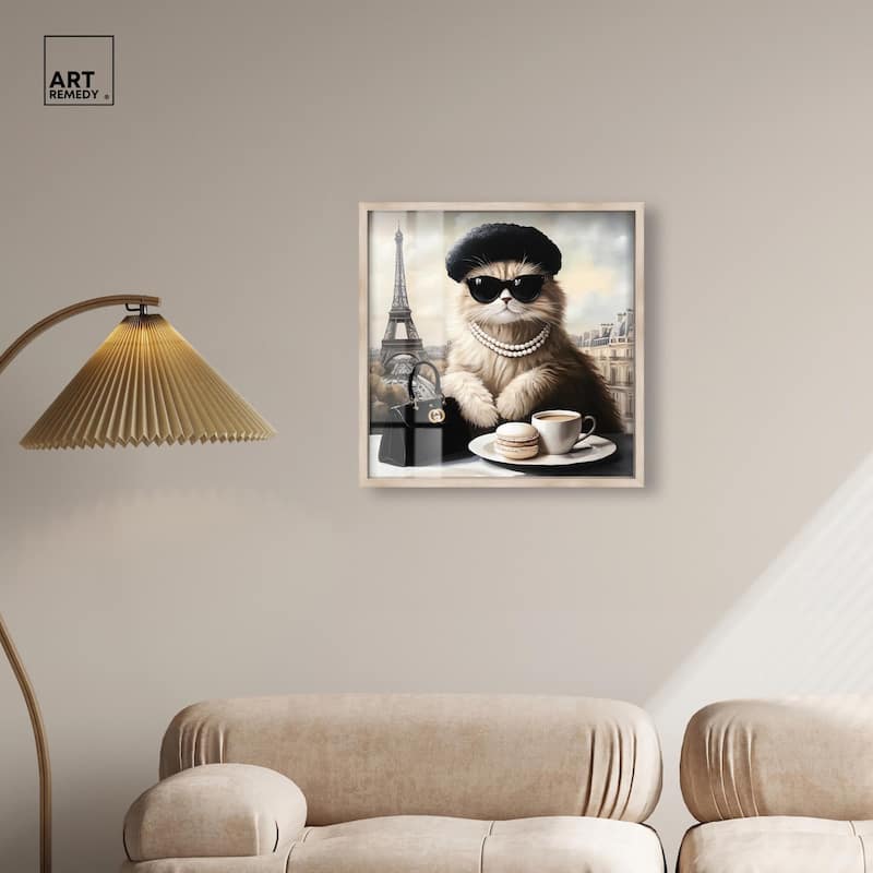 Cat in Paris Treats Shadowbox by Art Remedy
