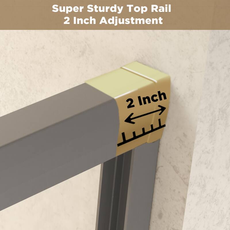 Aluminum Frame Double Sliding Shower Door