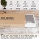preview thumbnail 22 of 37, Onetan 8-Inch & 4-Inch Wooden Box Spring/Foundation Ideal for Mattress, No Assembly Needed, White.