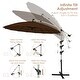 preview thumbnail 25 of 27, Gymax 10FT Patio Offset Hanging Umbrella Cantilever Umbrella w/ Tilt
