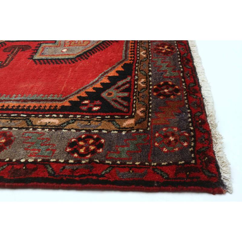 ECARPETGALLERY Hand-knotted Konya Anatolian Red Wool Rug - 4'4 x 7'1