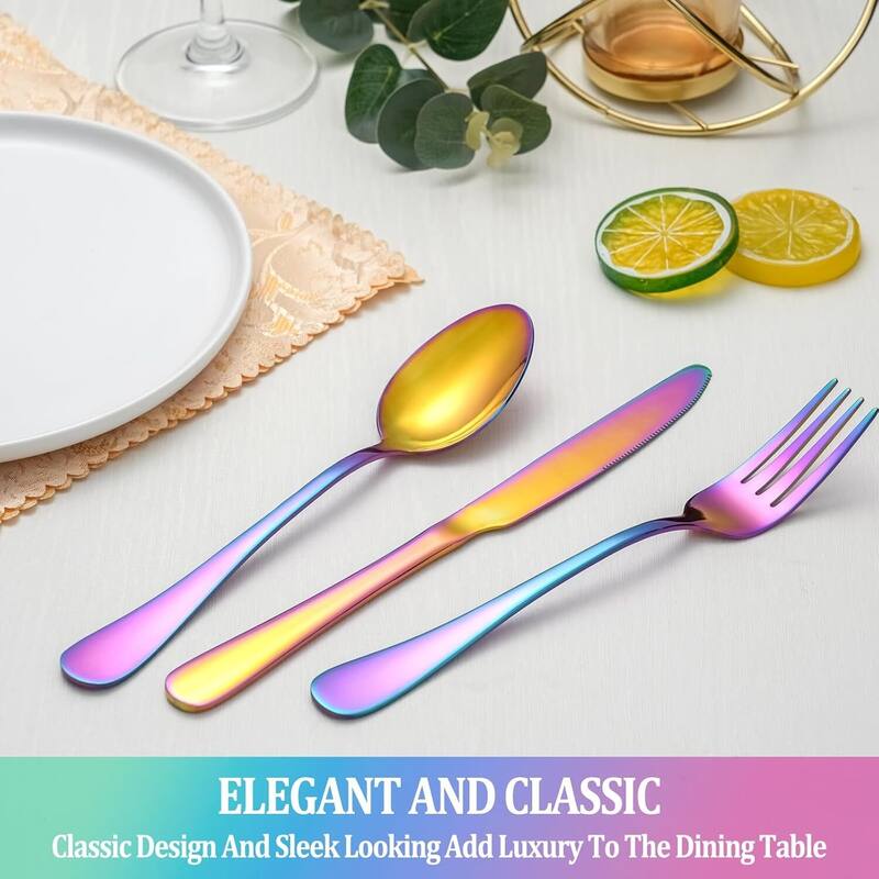 60 Pcs Silverware Set - 9.84*6.34*2inch