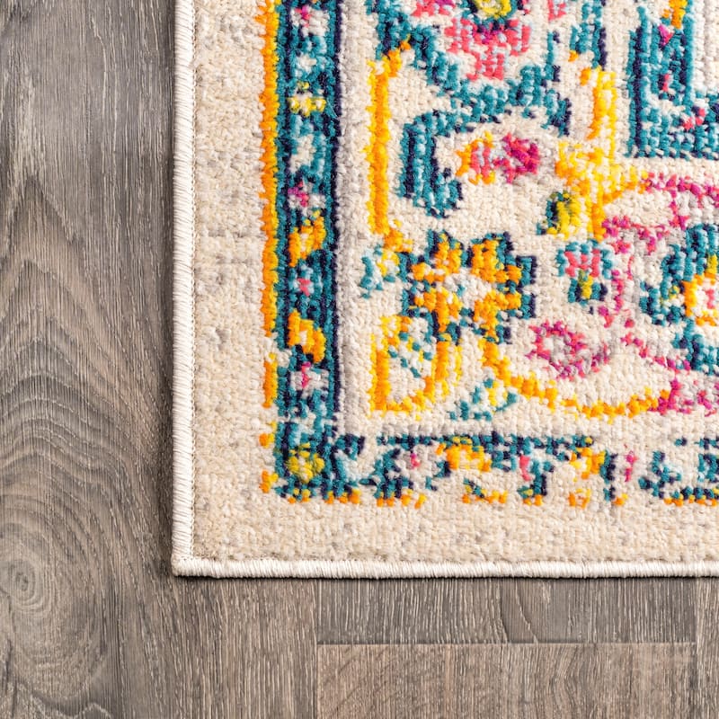 JONATHAN Y Audrey Geometric Medallion Area Rug