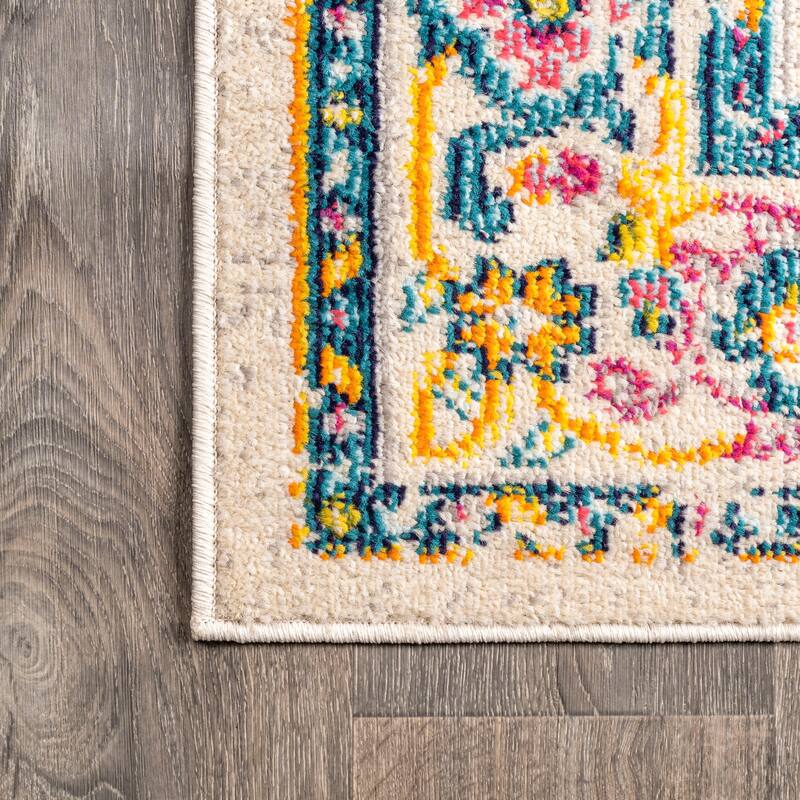 JONATHAN Y Audrey Geometric Medallion Area Rug