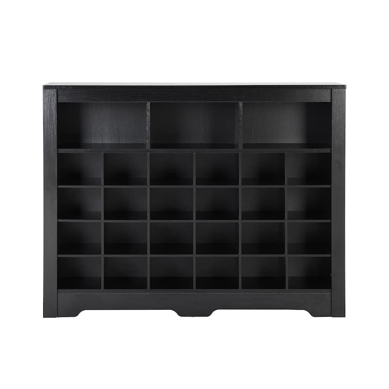 Modern Shoe Cabinet with Curved Base, Versatile Sideboard