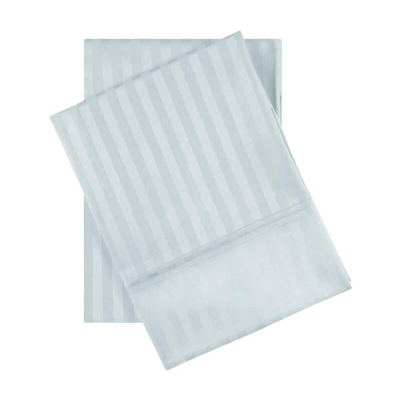 Superior Egyptian Cotton 650 TC Embroidered Pillow Cases, Set of 2