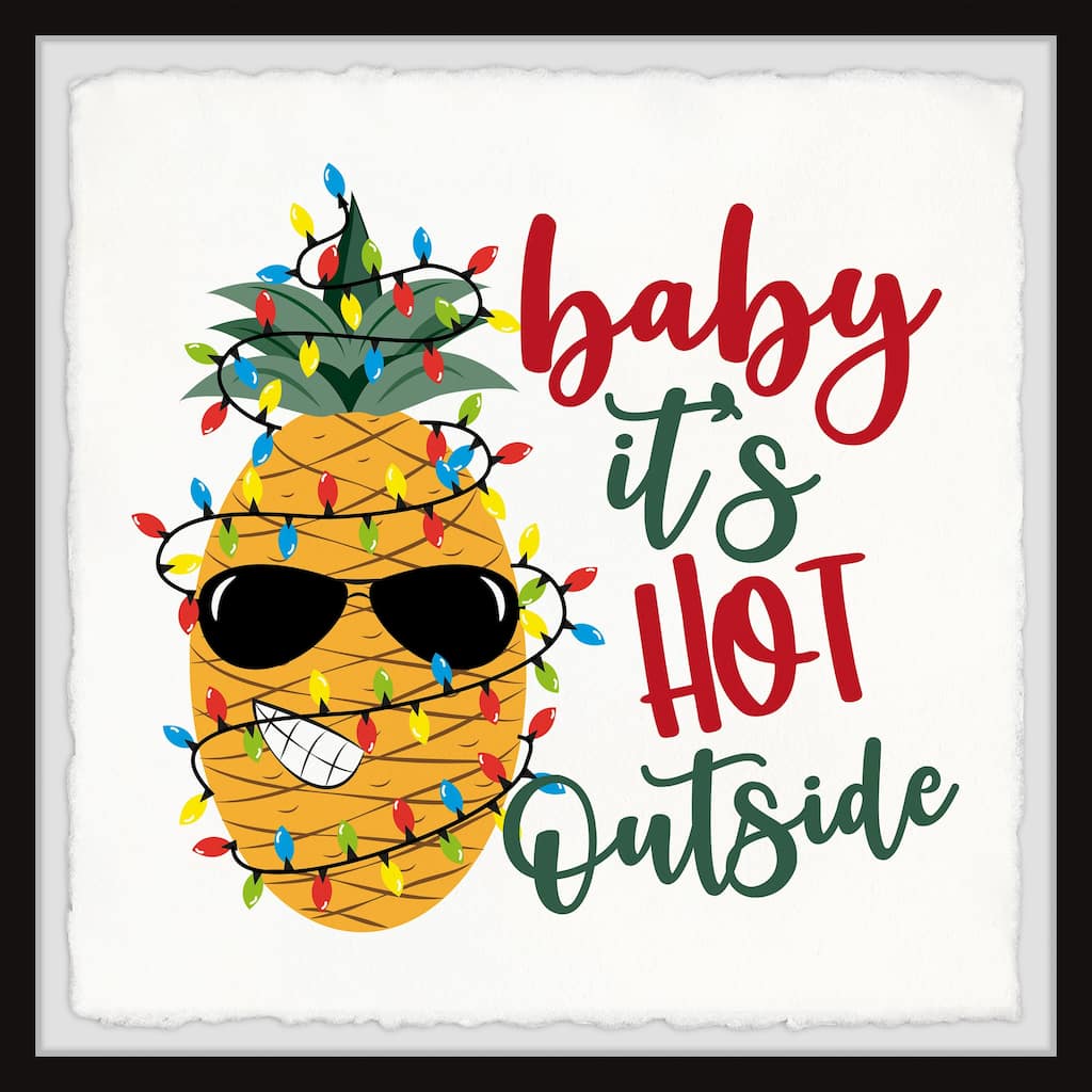 'Hot Outside' Framed Painting Print