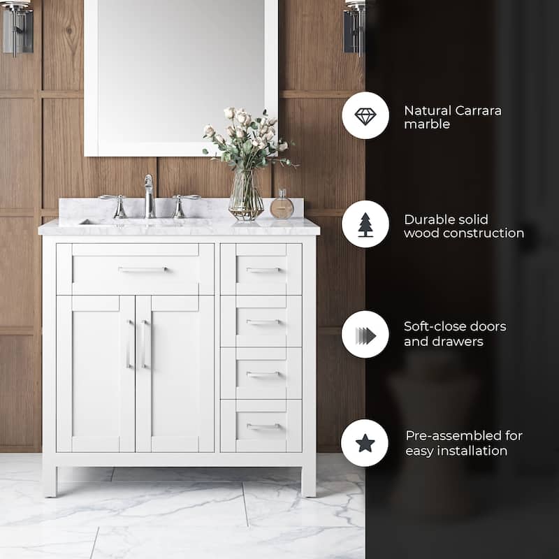 OVE Decors Tahoe 36 White Vanity