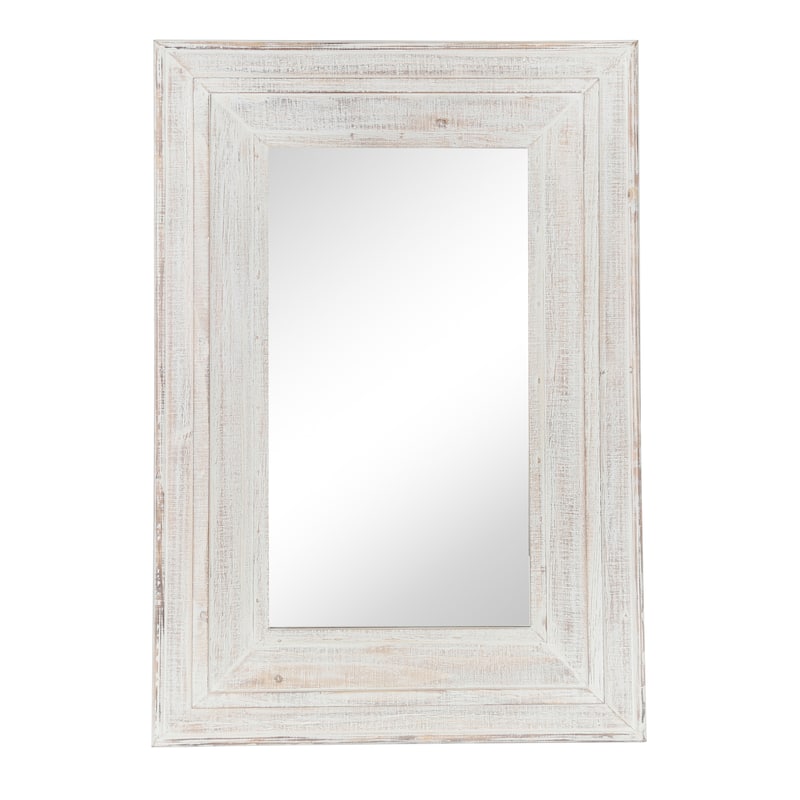 Sagebrook Home Decorative Wall Mirror with Wood Frame for Entryway, Bedroom, Living Room or Bathroom