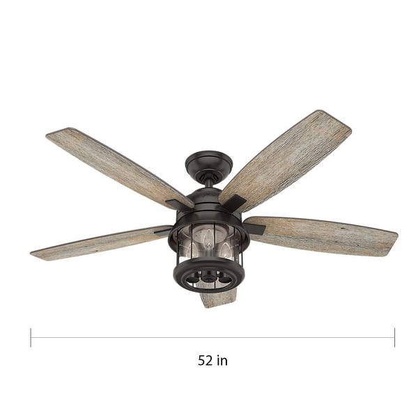 Hunter 52" Coral Bay Outdoor Ceiling Fan with Light