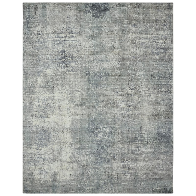 Urban Distress Abstract Grey Handmade Area Rug