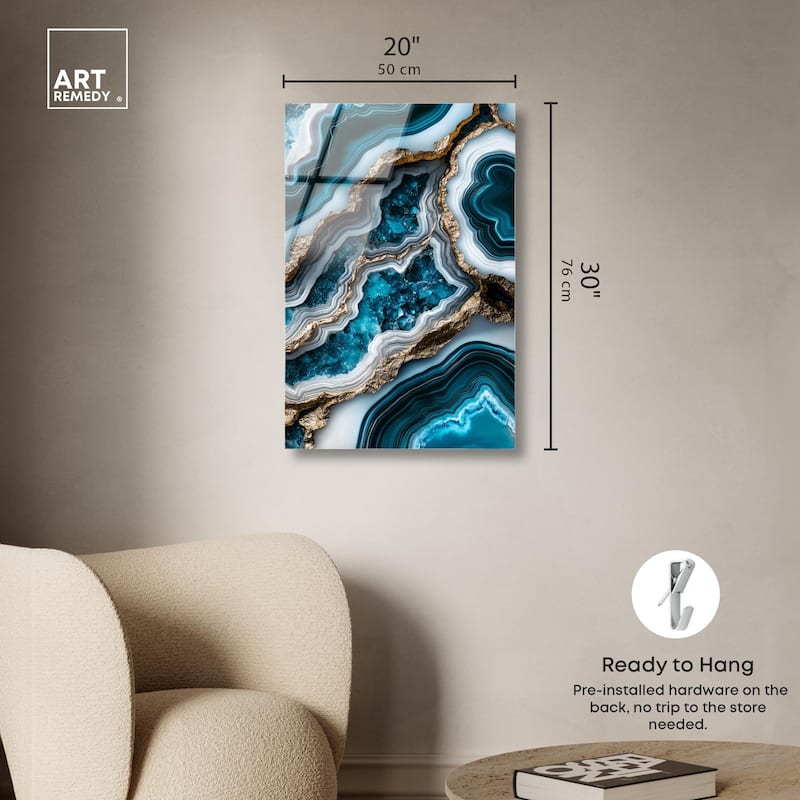 Teal Tides Treasure II Acrylic by Art Remedy, Ready to Hang