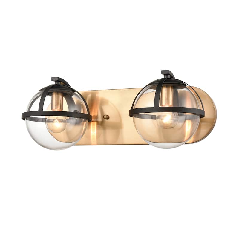 Elk Home Davenay Multiple Finishes With Clear Glass 2 Light Vanity Light