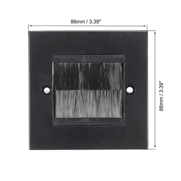 Brush Wall Plate Decoration Wall Panel Single Gang 86mmx86mm Black Bed Bath & Beyond 37921843