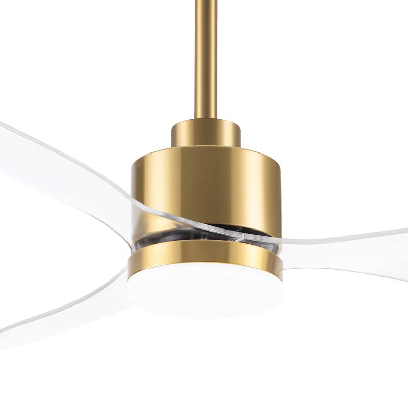 52 Inch LED Ceiling Fan with Lights Remote(3-Blade)