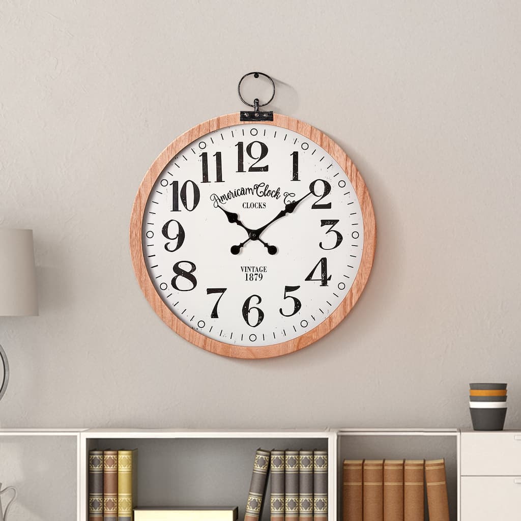American Clock Co. Vintage Pocket Watch Wall Clock