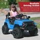preview thumbnail 5 of 3, 12V Kids Ride On Truck with Remote Control, Spring Suspension - Light Blue - Light Blue