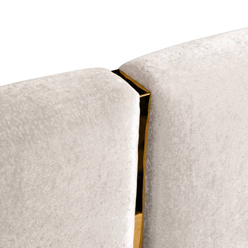 Furniture of America Maxine Glam Solid Wood Loveseat with Accent Pillows