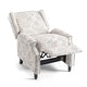 preview thumbnail 65 of 91, Linen Manual Upholstered Recliner with Wood Legs