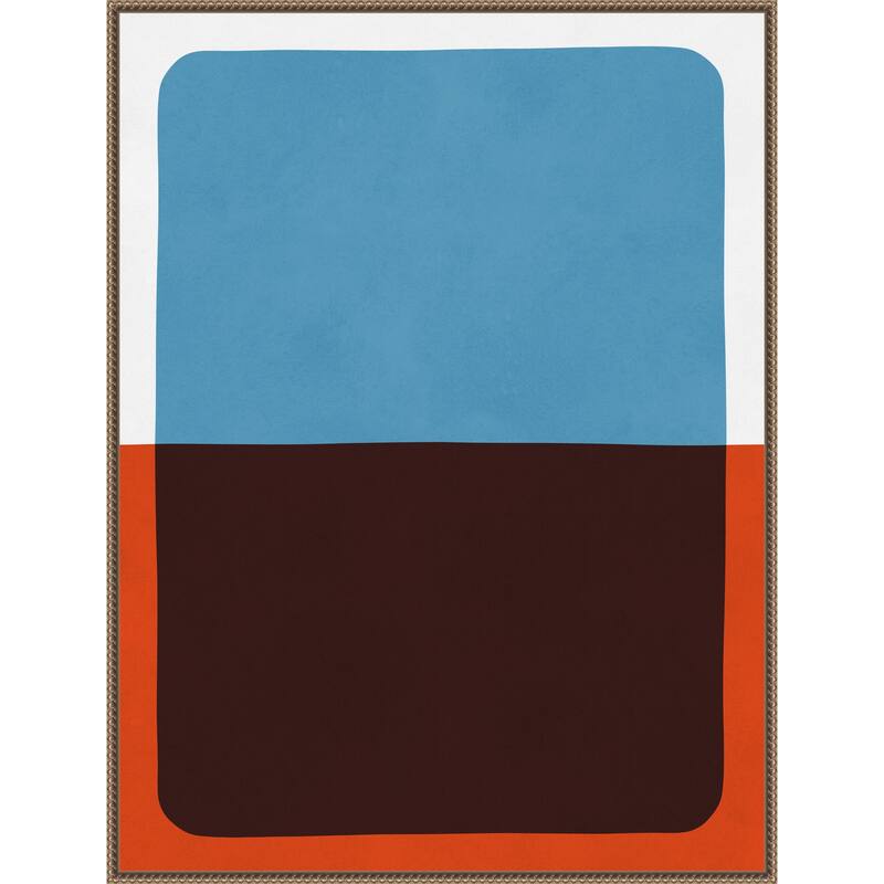 Overlapping Colors 2 by Vitor Costa Framed Canvas Wall Art Print